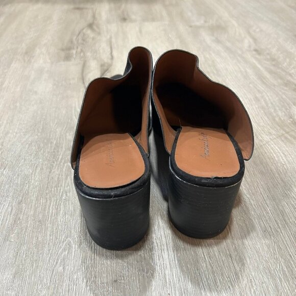 American Eagle Black Mule Point Toe Faux Suede Women's Size 9.5 - Picture 7 of 7